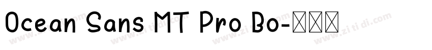 Ocean Sans MT Pro Bo字体转换